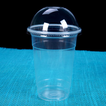 Coffee Cup Plastic/large plastic cup with straw/plastic cup carrier