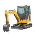 Mini Digger With Closed Cabin Xiniu XN28 Bucket capacity CE 1600kg mini excavator with Free Attachment