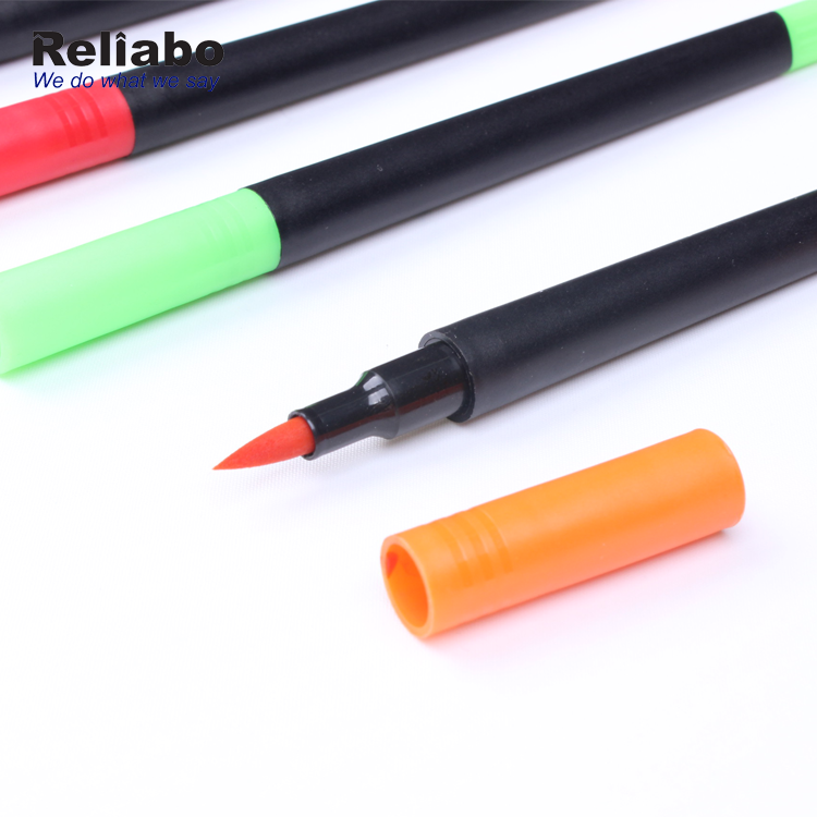 Reliabo School Supplies Dual Tip Watercolor Brush Marker Pens