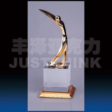 golf crystal trophy award XF1316