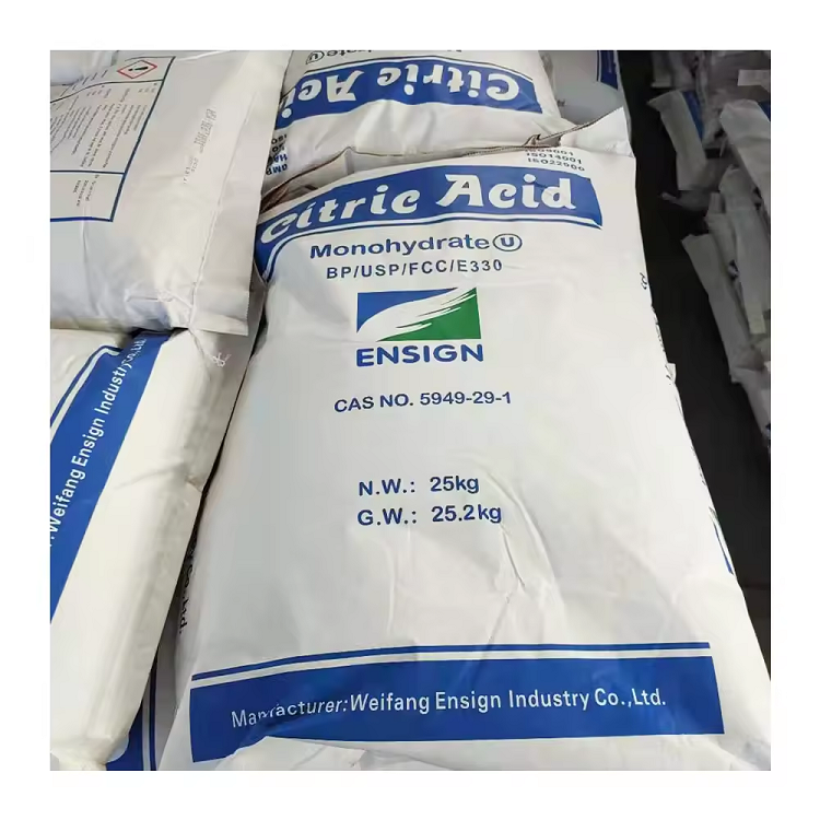 White Powder Monohydrate Citric Acid Anhydrous For Acidulant