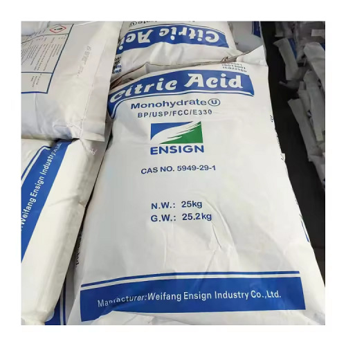 ผงสีขาว monohydrate กรด citric anhydrous สำหรับ acidulant