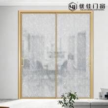 Double Panel Wire Glass Sliding Door
