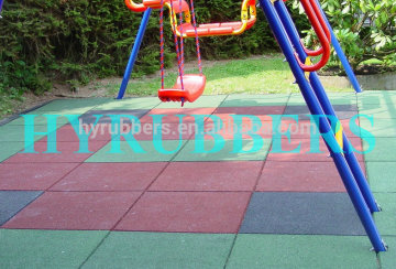 recycled rubber crumb rubber tile for park