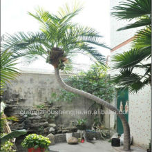 crooked curving indoor/outdoor decoration Artificial coconut tree