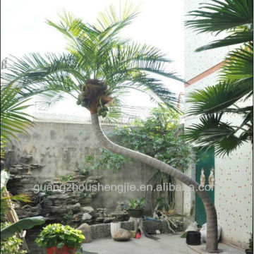 crooked curving indoor/outdoor decoration Artificial coconut tree