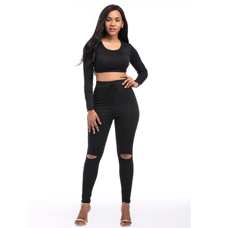 Popular Fall Autumn Reflective Strip Bodycon Ladies 2020 Latest Design Track Suit Women Sexy Clothing Zip up 2 Two Piece Set