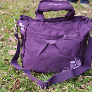 Waterproof Purple Nylon Handbag