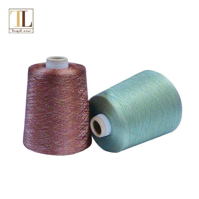 Naqshadeynta Polinester Nylon ee Lurex Yarn