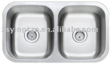 Drop in double bowl inset Sink
