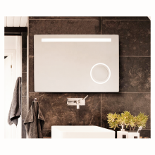 Hot Sale Bathroom Mirror illumination With clock switch