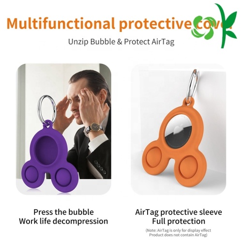 Housse de protection AirTag en silicone de forme personnalisée