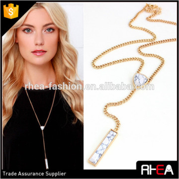 turquoise stone pendant necklace hot selling boho design fashion long necklace