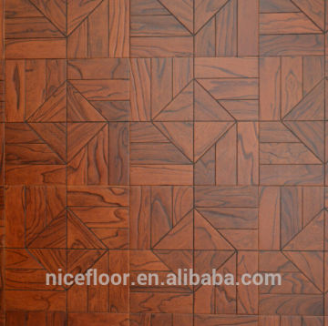 Layered solid parquet wood flooring N5 ELM PARQUET FLOOR