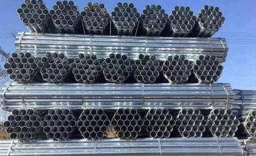 Galvanized steel pipes for commercial construction projects