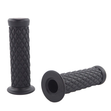 22mm 7/8\" Universal Soft Rubber Retro Handlebar Grips for Motorbike ATV Cafe Racer