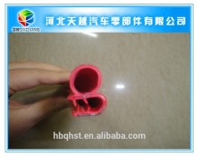 Plastic weather bulb metal clip seal strip