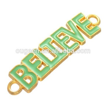 zinc alloy alphabet jewelry findings believe components enamel jewelry findings italy