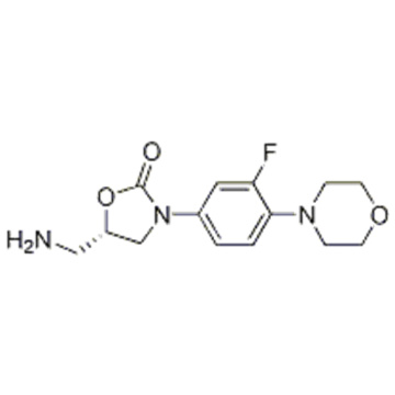 2-Oxazolidinona, 5- (aminometil) -3- [3-fluoro-4- (4- morfolinil) fenil] -, (57278852,5S) CAS 168828-90-8