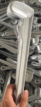 Cast aluminum car wrench