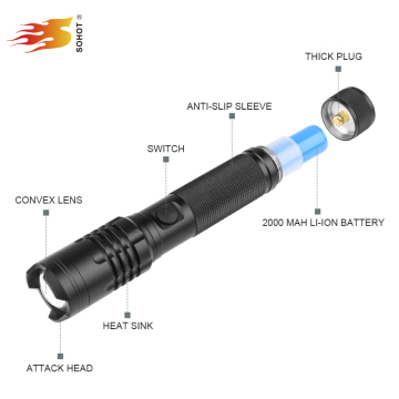 Led Tactical Flashlight with Strobe, Best Tactical Flashlight, Rechargeable led Brightest Tactical Flashlight with USB Charger