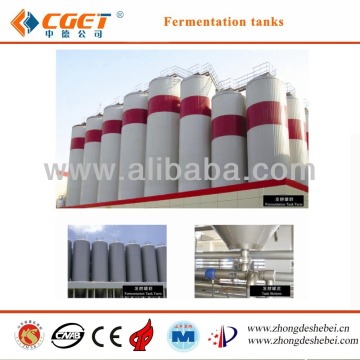 Large brewery winery fermentation tanks