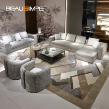 High-Quality Nubuck Leather Sectional Sofas