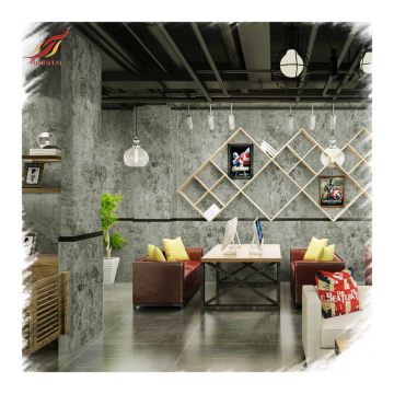 Restaurant 3D Home Decoration Cement Wall Paper Wallpaper
