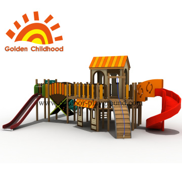 Yellow House Roof Combination Playground For Sale