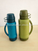 double cup vacuum flask plastic thermos