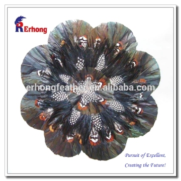 dyed pheasant and duck feather cheap custom placemats and coasters