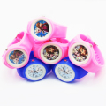 Jam tangan kanak-kanak perempuan beku popular silikon kuarza 2016