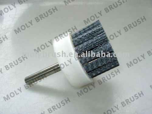 abrasive nylon end brush for cleaning