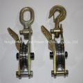 Two Sheave Iron Hoisting Pulley Block