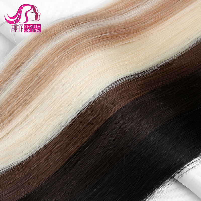 Hot Wholesale 10-15A 100%Human Hair Double Tape Natural Straight 18&20" Hair Extension In Stock