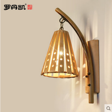 Handicrafts decoration home bamboo design light wall scone