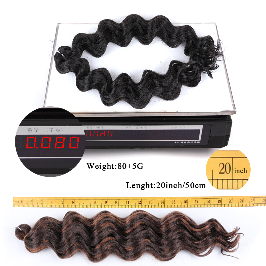 AliLeader New Product Ocean Wave Synthetic Braiding Ocean Water Weave Hair Extensions