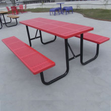 Hot Sale Galvanized Steel Outdoor Picnic Table and Bench Set