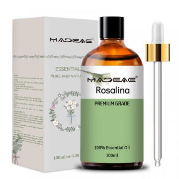 Óleo essencial do atacado Rosalina para difusor 100% Óleo de rosalina orgânica pura para cuidados com os cabelos da pele, sabão