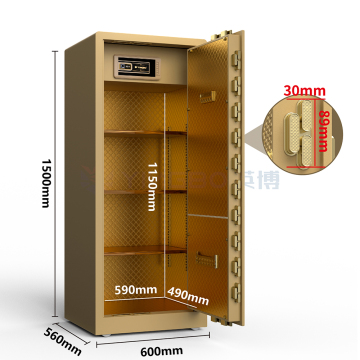 hotel commercial wall hidden electronic large safe