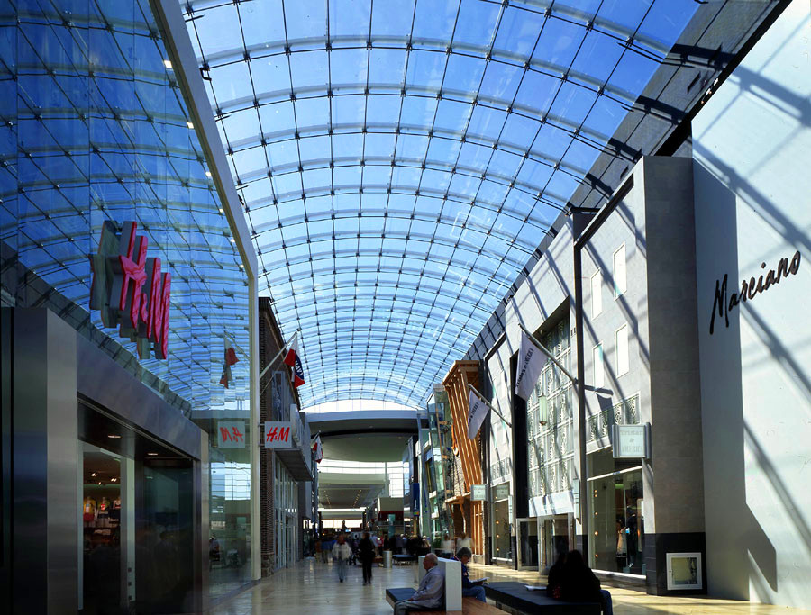 Long-Span Steel Structure Glass Atrium Roof