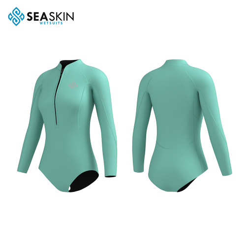 Seaskin Customized 2.5mm Long Sleeve Women Bikini Wetsuit