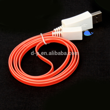 OEM factory usb charging cable colors LED usb cable for chargers