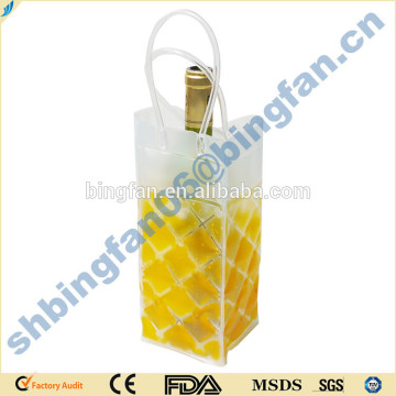 2015 Wine ice bag - GMP factory/plastic wine ice bag                        
                                                Quality Choice