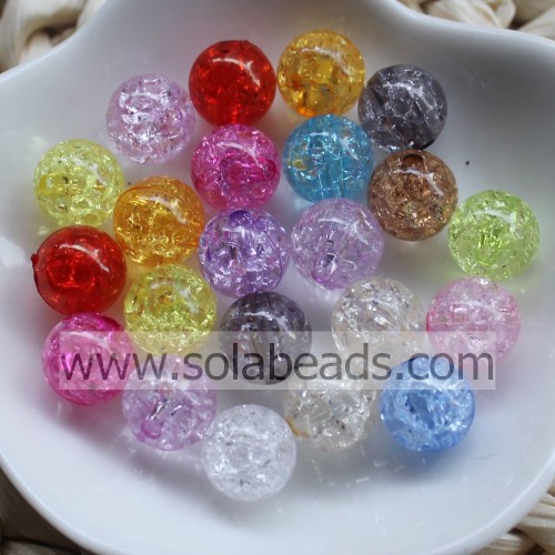 Transparent 14mm Necklace Ball Smooth Imitation Swarovski Beads