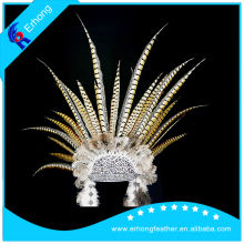 Gorgeous and Noble Lady Pheasant Feather Headdress