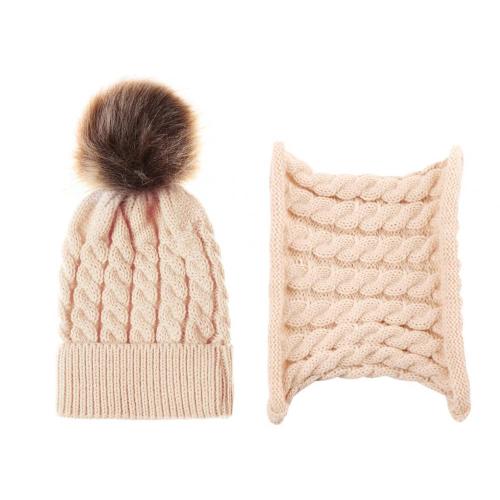 Conjunto de bufanda de gorro de lana de invierno para niños