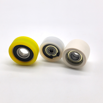 POM/Rubber/PU Coated Bearings Rubber Rollers with Bearings Rubber Product Customized