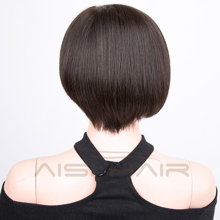 Aisi Hair Wholesale Burmese Hair 8 Inch Full Lace Bob Wig a Short Hairstyle For Black Women