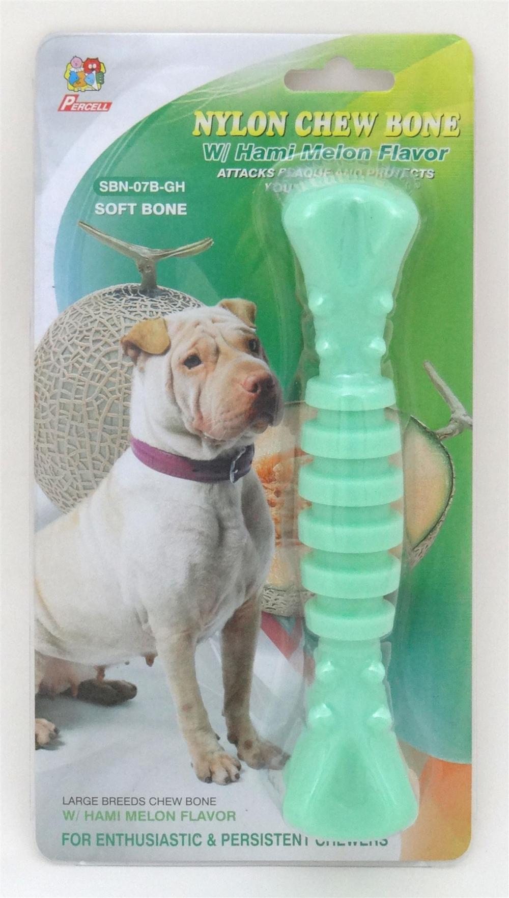 Percell 7,5 &quot;Nylon Dog Chew Spiral Bone Melon Duft